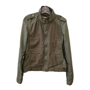 Lucky Brand utility khaki green jacket military style